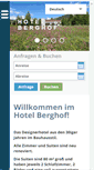 Mobile Screenshot of hotelberghof.com